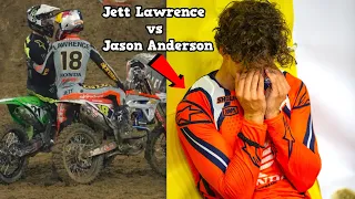 Jett Lawrence vs Jason Anderson FIGHT!