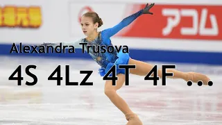 Alexandra Trusova - 4S , 4Lz , 4T , 4F ...