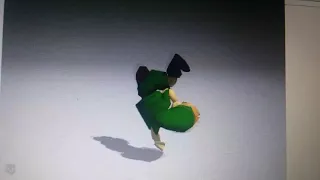 Young Link Brakedancing