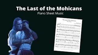 The Last of the Mohicans - Piano Tutorial (sheet music & keyboard) - Main Theme & The Kiss