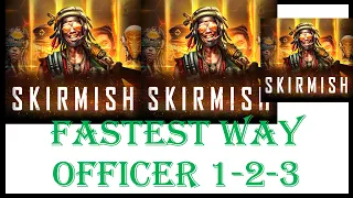 War Commander- SKIRMISH  { APRIL MONTH } OFFICER 1-2-3 / FASTESTWAY GAIN MORE XP/1 HIT SET SAMETIME