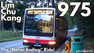 "Never Ending" Bus 975 Evening Journey at Lim Chu Kang | SMB88H, Original Livery OC500LE [SMRT]