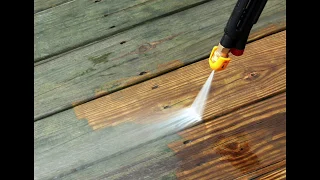 Pressure washing wood decks-- The EASY Way