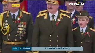 Александр Лукашенко вместе с сыном принимал парад в Белоруссии