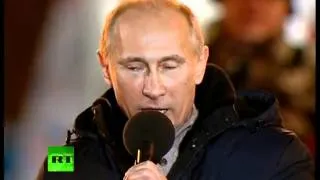 Мы победили!  Путин со слезами на глазах на Манежной High