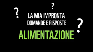 La mia impronta: alimentazione