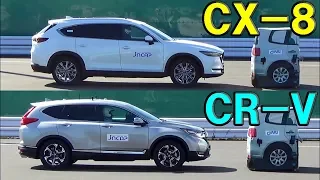 Mazda CX-8 2018 vs Honda CR-V 2018 - AEB Test