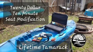 DIY Cheap and Easy Kayak Seat Modification/ Lifetime Tamarack