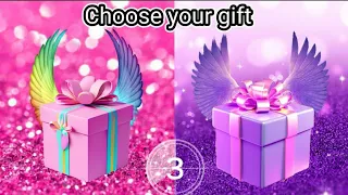 Choose your gift💝💜 pink v/s purple gift box challenge #2giftbox #pickonekickone #wouldyourather