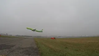 Взлёт S7 Airlines - Airbus A321-211 VQ-BQI