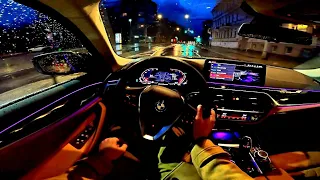 2023 BMW 530 [ 2.0l 252Hp ] Night POV Test Drive