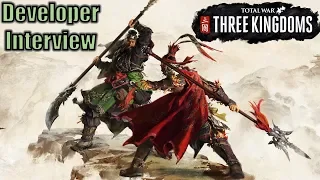Total War THREE KINGDOMS Developer Interview - Spy System, Sieges, Characters, and Factions