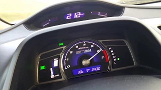 Honda Civic 1.3 speed 218 km/h top speed