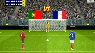 Penalty Kick Portugal vs France 🔥| Ronaldo vs Mbappe 🔥