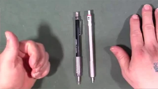Pentel GraphGear 500 & rOtring 600 Mechanical Pencil unboxing