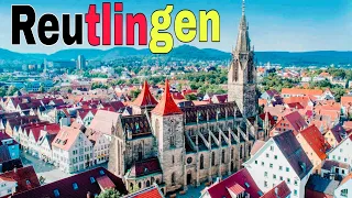 Reutlingen City Germany 🇩🇪 Walking tour - 4k video