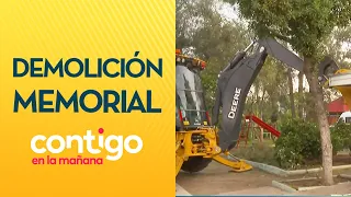 "LA MÁQUINA ES EXCESIVA": La demolición de memorial en San Ramón - Contigo en la Mañana