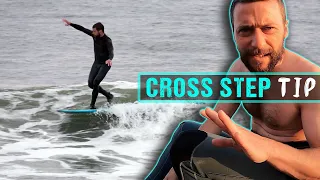 Struggling with cross stepping backwards? TRY THIS! Longboard Surfing