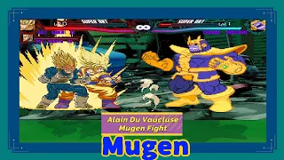 Mugen : SSJ Goku Z2 & SSJ Vegeta Z2 Vs Thanos (Request)