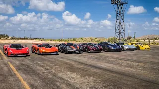 FH5 World's Greatest Drag race: Venom F5 vs Jesko vs Chiron SS vs Agera RS vs Evija vs C2 & More