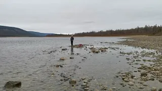 Рыбалка на хариуса в Якутии, река Олекма