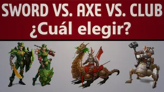 Ve este video ANTES de elegir tu ARMA! SWORD vs AXE vs CLUB en Tibia. Guía para Knights. atvictorino