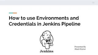 How to use Environments and credentials() helper method in Jenkins Pipeline | How to Create Secrets