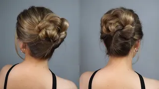 High Bun Updo Hairstyle 🤩 Wedding Hairstyle, Prom, Wedding Guest / ПРИЧЕСКА НА ВЫПУСКНОЙ, НА СВАДЬБУ