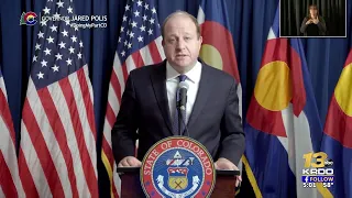 Gov. Jared Polis gives update on COVID-19 in Colorado