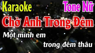 Chờ Anh Trong Đêm Karaoke Tone Nữ Karaoke Lâm Organ - Beat Mới