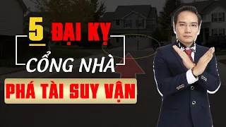 Cổng nhà có 5 LỖI này, SỬA ngay kẻo có ngày MẠT VẬN