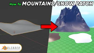 How to Make Mountains & Random Terrain.. (Blender)