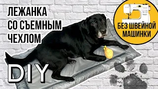 Лежанка для большой собаки СВОИМИ РУКАМИ🐾