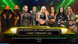 WWE 2K23 | GAMEPLAY WOMENS LADDER 4 WAY TAG TEAM MATCH FOR THE WOMENS TAG TEAM TITLES