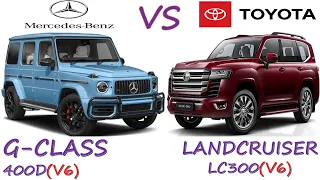 Mercedes Benz G-CLASS 400D Vs Toyota LANDCRUISER LC300 | Which one is better?