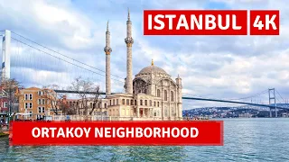 Ortakoy Istanbul 2022 13 November Walking Tour|4k UHD 60fps