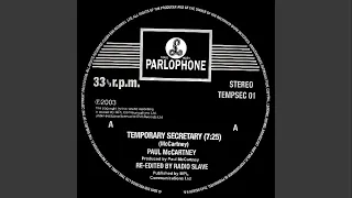 Paul McCartney - Temporary Secretary (Radio Slave Edit) [2023 Remaster]