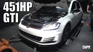 450HP Big Turbo Volkswagen MK7 Golf GTI Dyno | DIPR Vlogs