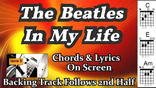 ❤️ In My Life - The Beatles - Cover - Free Backing Track -Chords and Lyrics