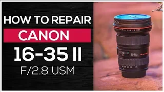 How to repair Canon lens EF 16-35 mm f/2.8L II USM  zoom is not working (loosed rollers inside)