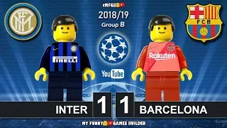 Inter vs Barcelona 1-1 • Champions League 2019 (06/11/2018) All Goals Highlights Lego Football