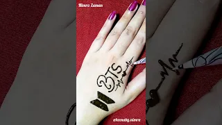 #shorts Unique BTS Heena Tattoo | Mehndi Tattoo