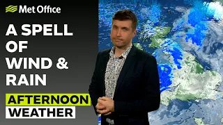 20/02/24 – Rain moving southeast – Afternoon Weather Forecast UK – Met Office Weather