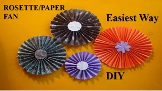 DIY: Easiest Way to Make Paper Rosettes || Creative World