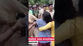 chandigarh  women constable on duty  thrashed in mani majra video  gone viral #subscribe