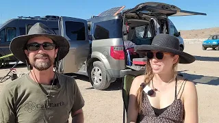 Solo Woman Converts a Honda Element SUV Into a Stealth Camper! | No-Build Van Life