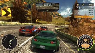 NFS Most Wanted REDUX V3 - Mazda RX8 VS 15 Opponents + Max Level Cops