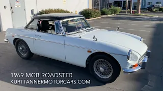 1969 MGB ROADSTER WITH OVERDRIVE, WIRES WHEELS, AND HARD TOP