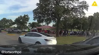 Dashcam shows chaos as shots fired in Texas park