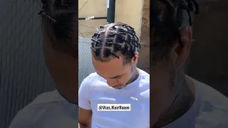 Men’s Box Braids on SHORT hair